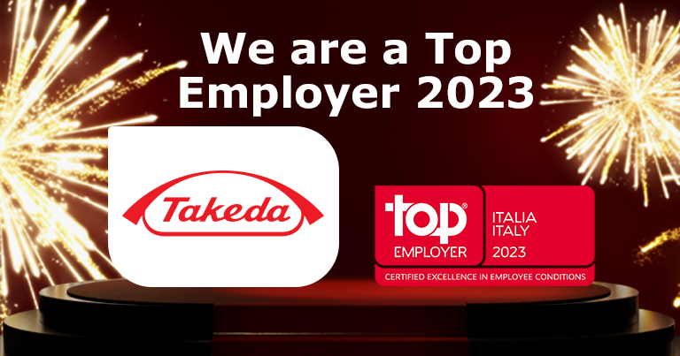Takeda Italia &egrave; Top Employer per il terzo anno consecutivo.